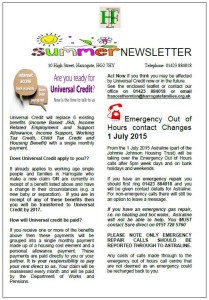 Summer Newsletter 2015